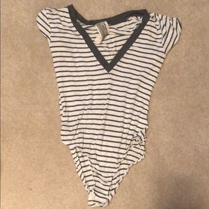Free people cotton v neck body suit